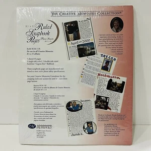 The Creative Memories Collection 8 1/2X11 Ruled Scrapbook Pages 5 sheets 10 page - Picture 1 of 3
