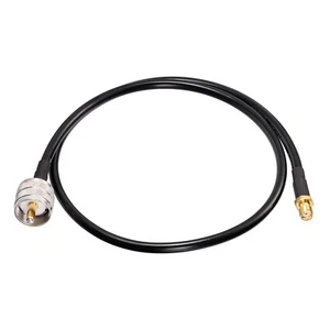 Eightwood SMA Buchse to PL259 UHF Stecker RG58 RF Koax Verlängerung Kabel 100cm - Picture 1 of 3