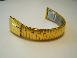 TIMEX MEN'S WATCH BAND TWO TONE STAINLESS STEEL 17-18 MM EXPANSION BAND NWOT - Picture 1 of 4