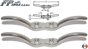 Taquet Fanion inox A4 Longueur 114mm ( Lot de 2 ) inox 316 - A4 - Imagen 1 de 3