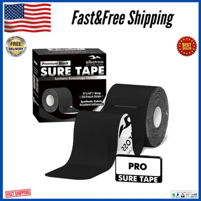 Cinta KT sintética 20" precortada 10 tiras Kinesiología Terapéutica Elástica Rollo Deportivo Foto 1 de 4