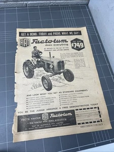 VINTAGE NEWSPAPER CLIPPING FIAT CATERPILLAR ART CAFE 1964 TRACTOR ADVERTISEMENT - Bild 1 von 3