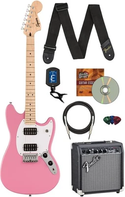 Fender Squier Sonic Mustang - Flash Pink w/ Frontman 10G Amplifier - Image 1 of 4