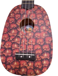 Amahi Pineapple Tropical Series Ukulele With Yellow Bag Case Instrument Hawaiian - Picture 1 of 11