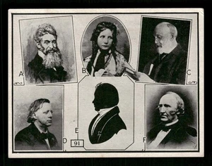 Abolitionists #91 John Brown Harriet Beecher Stowe, Garrison/Beecher/Lovejoy - Picture 1 of 2