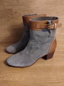 Sebago Boots Pull On Nell Leather Ankle Boots Taupe Tan Boots Size 9.5 M - Picture 1 of 12