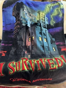 I Survived The Twilight Zone Tower Of Terror Towel 56x30 California Adventure - Picture 1 of 8