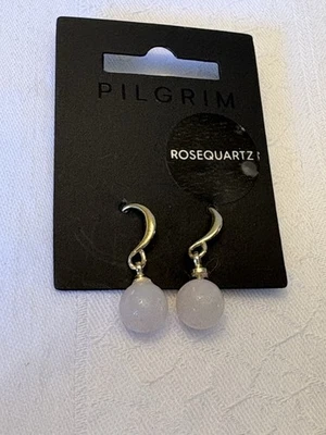 Pilgrim Ohrringe  Rosequartz - Bild 1 von 2