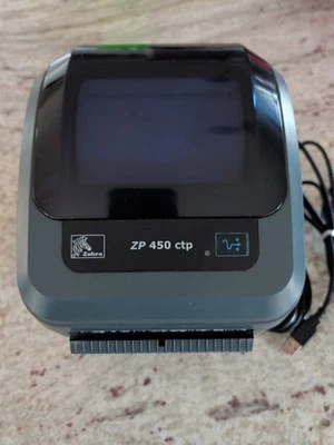 Zebra ZP450 CTP Thermal Label Printer USB Tested & Fully Working 4in - Image 1 of 4