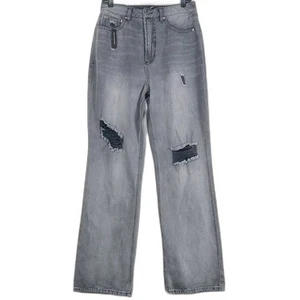 AFRM NWT Oden High Rise Wide Leg Gray wash Jeans Size 30  - Picture 1 of 10