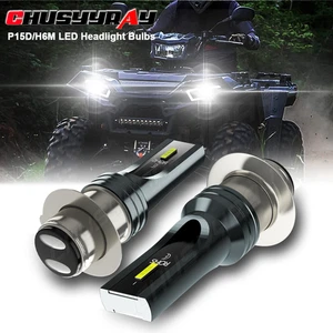 High Power 2x LED Headlight H6 Bulbs for Honda CRF250X CRF450X 2004-2015 Lights - Picture 1 of 10