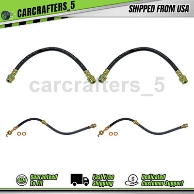 4 前后制动液压软管适用于 1986 - 1989 年马自达 323 1.6L — 第 1/4 张图片