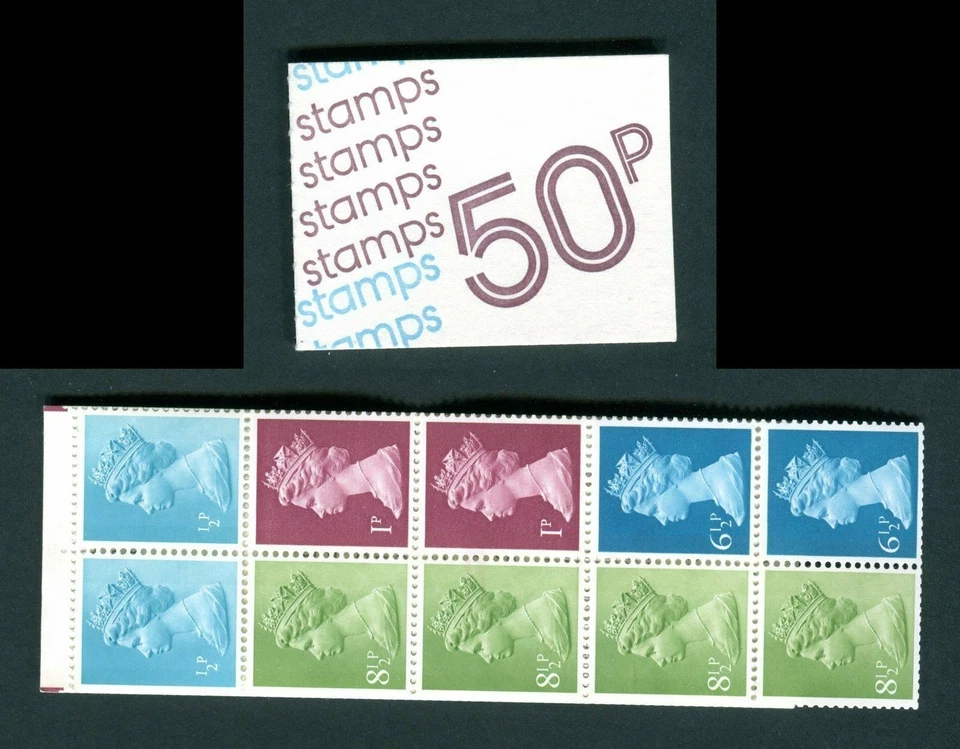GB 1977 FB1B 50p  FOLDED BOOKLET - Image 1 of 1