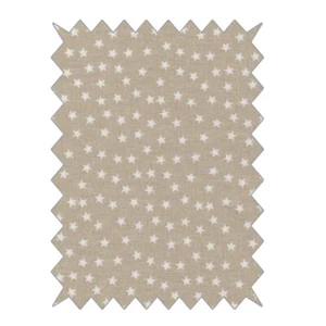 Fabric Offcuts Cotton To Star Beige 100x70cm - Picture 1 of 1