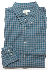 New Sonoma Mens Classic-Fit Shirt Green Plaid Long Sleeve Size XLT Big Tall - Picture 1 of 4