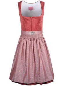 Krüger Dirndl Alisha 60cm Länge rost Damen Samt Samtdirndl - Bild 1 von 22