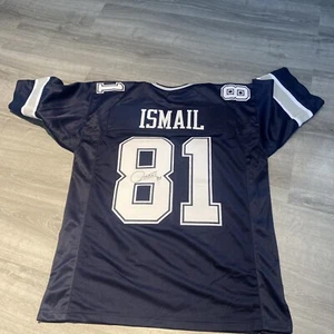 RAGHIB ROCKET ISMAIL  BLUE CUSTOM SIGNED JERSEY Size XL - Picture 1 of 6