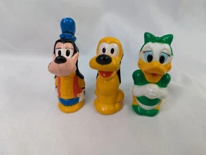 Disney Mickey Mouse Figures 2 Inch Pluto Goofy Daisy Duck Vintage - Bild 1 von 10