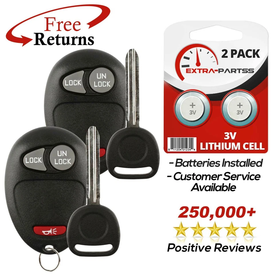 2 For 2004 2005 2006 2007 2008 2009 2010 2011 2012 GMC Canyon Remote Fob + Key - Imagem 1 de 4
