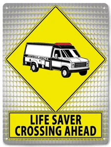 Ambulance metal street SIGN great gift for paramedics retro style plaque 551 - Picture 1 of 1