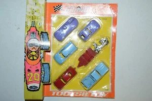 Vintage Tootsietoy Grand Prix cars trailer motorcycle Set #1687 Diecast 1969 - Picture 1 of 14