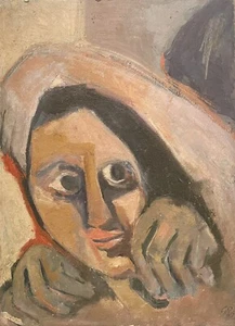 Tableau peinture ancienne cubiste Dlg Picasso 1965 - Imagen 1 de 10