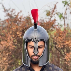 Troy Achilles Helmet ~ Trojan Helmet for Role Play with Free Display Stand Gift - Bild 1 von 8