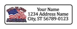800 God Bless America personalisierte Rücksendeadresse Etiketten. 1/2 Zoll mal 1 3/4 Zoll - Bild 1 von 1