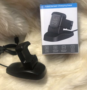 For Fitbit Versa 2 Smart Watch USBCharging Cable Power Charger Dock Station NIOB - Picture 1 of 6