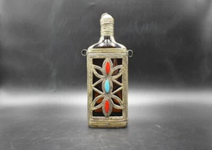 Original orientalische Rosenwasserflasche, handgefertigt - Bild 1 von 13