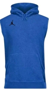 Mens Nike Jordan Dri-FIT Sleeveless Hoodie & Jogger Set Royal Blue Size XLarge  - Picture 1 of 9
