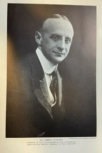 1904 Vintage Magazine Illustration Dr. Simon Flexner Rockefeller Institute - Picture 1 of 1