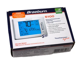 Braeburn 6100 1H 1C Universal Programmable Thermostat NEW - Picture 1 of 4