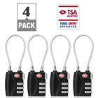 TSA Approved Travel Combination Cable Luggage Locks for Suitcases-1 2 3 4 5 Pack