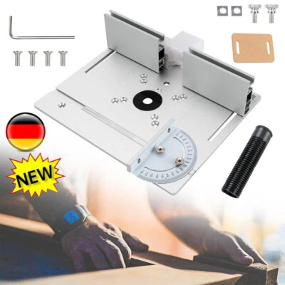 3-teiliges Set Frästisch Einlegeplatte, Aluminium Frästisch für Oberfräse mit Ha - Bild 1 von 4