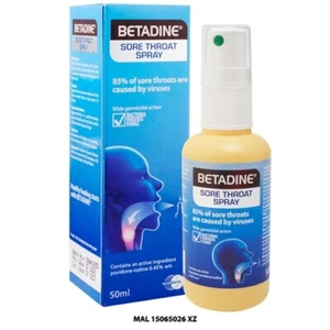 BETADINE Sore Throat Spray Cough 50ml  - Picture 1 of 1