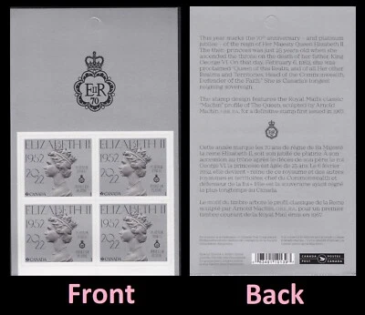 Canada 3318 Platinum Jubilee Queen Elizabeth II P pane 4 MNH 2022 - Image 1 of 3