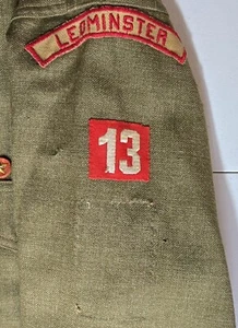 1920s Leominster TRS on Wachusett Council Uniform Boy Scouts of America BSA PN - Picture 1 of 6
