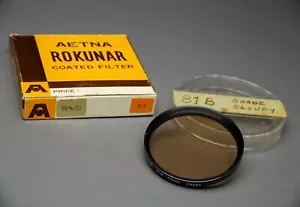 Rokunar 55mm 81B Warming Filter w/Case made in Japan EX! - Picture 1 of 9