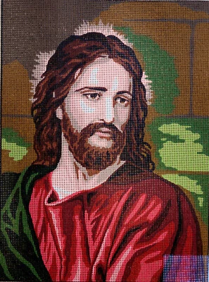 Needlepoint tapestry painted canvas 40.145 - Jesus (16"x20") GobelinL - Image 1 of 3