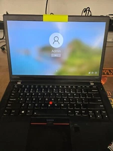 Lenovo ThinkPad T470s 14" Intel Core i7-6600U 8GB RAM 256GB NVMe Laptop - Picture 1 of 4