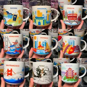 Starbucks 414ml/14Oz Global City Paris London ""You Are Here"" Kaffeetassen Tasse USA - Bild 1 von 40