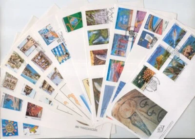 Greek 11 FDC's 9+ Complete Sets. Year : 1988 , Waterfalls , Olympic Games Seoul - Image 1 of 4