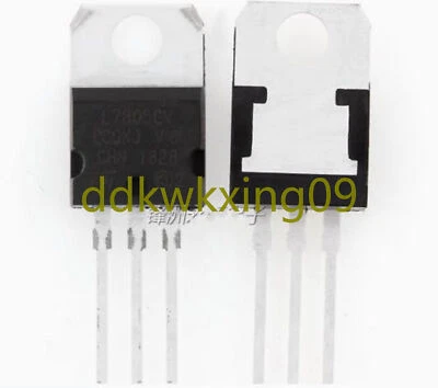 5PCS NEW L7805CV 1.5A large chip TO-220 5V 7805 linear regulator - Image 1 of 2