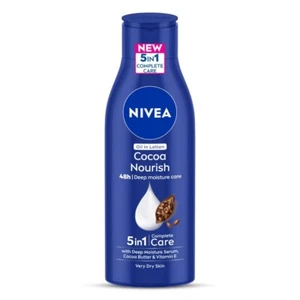 NIVEA Cocoa Nourish Lotion 5 In 1 Complete Care with Deep Moisture Serum 200ml - Picture 1 of 4