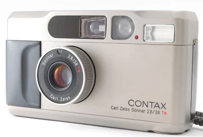 [No extra costs!] Contax T2 Titan Silver 35mm Film Camera Near Mint #682 - Image 1 of 4