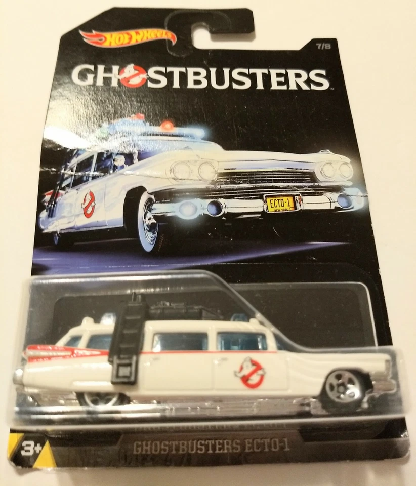 Toy 2016 Hot Wheels White Ghostbusters Ecto-1 7/8 Scale Car  - Image 1 of 4