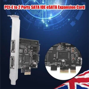 PCI-E PCIe to 2 Ports SATA IDE eSATA Expansion RAID Controller Cards JMB363 - Picture 1 of 8