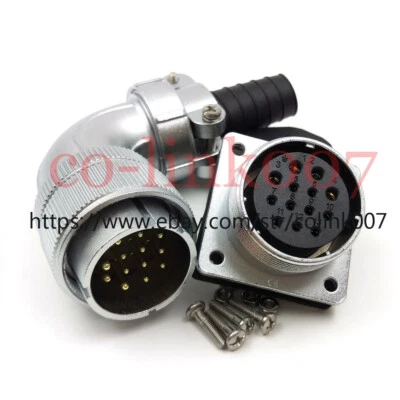 WS32 13pin Power Connector,Aviation Bulkhead Plug Socket High Voltage Connector - Image 1 of 4