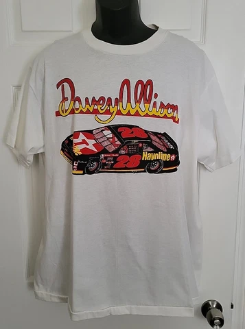 Vtg ‘90s Davey Allison Nascar Single Stitch T Shirt Mens's Size XXL Cover